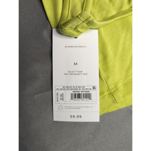 Isabel Maternity Tank Top Green - Picture 5 of 10
